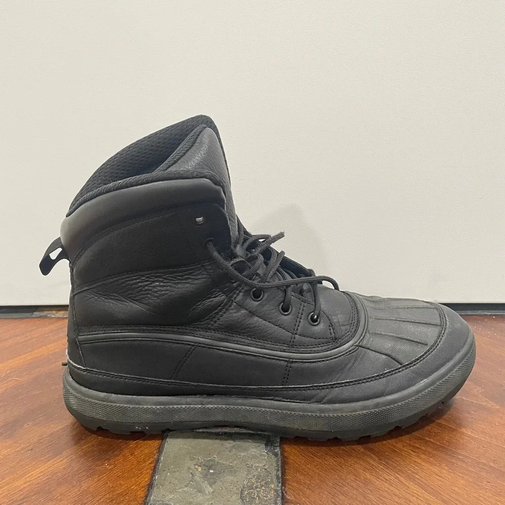 Nike Woodside II ACG Duck Boots Black Leather Mens 10.5 525393-090 Repair Needed